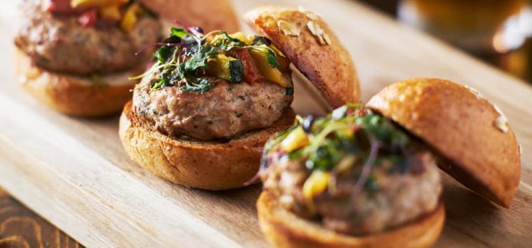 Mini hamburguesas de pavo