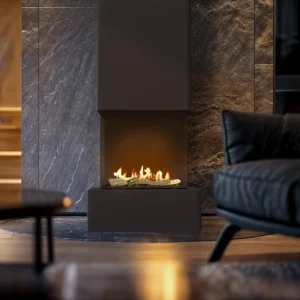 ROCK FIREPLACE